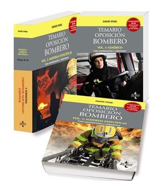 PACK TEMARIO OPOSICIÓN BOMBERO | 9788430989652 | POSE DOMÍNGUEZ, DAVID