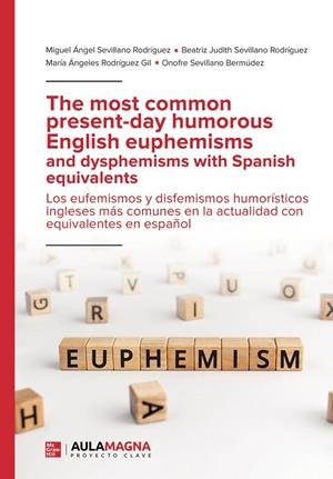 MOST COMMON PRESENT DAY HUMOROUS ENGLISH EUPHEMISMS AND DYSPHEMISMS WITH SPANISH EQUIVALENTS, THE | 9788418808418 | SEVILLANO RODRÍGUEZ, MIGUEL ÁNGEL / SEVILLANO RODRÍGUEZ, BEATRIZ JUDITH / RODRÍGUEZ, MARÍA ÁNGELES