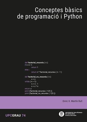 CONCEPTES BÀSICS DE PROGRAMACIÓ I PYTHON | 9788410008342 | MARTÍ, ENRIC