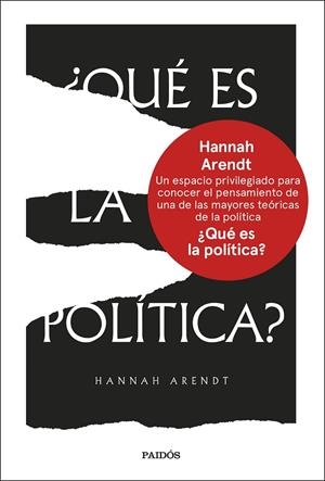 QUÉ ES LA POLÍTICA? | 9788449342585 | ARENDT, HANNAH