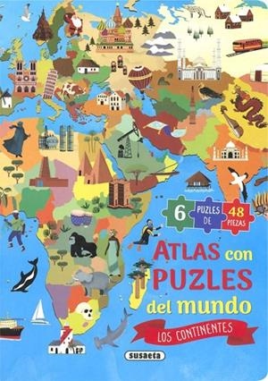 ATLAS CON PUZLE DEL MUNDO - LOS CONTINENTES | 9788467797619