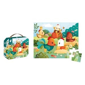 GRANJA-PUZZLE EVOLUTIU GALLINES 20 PCS. | 3700217333201