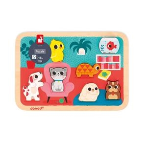 CHUNKY PUZZLE DELS ANIMALES - ENCAIX FUSTA | 3700217371227