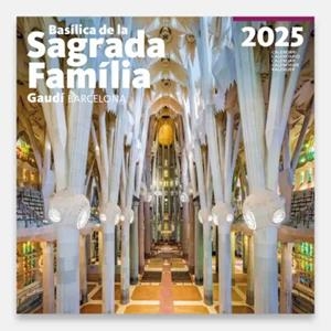 CALENDARI 2025 PARET (30X30 CM) SAGRADA FAMÍLIA-2  (INTERIOR) | 8424455250261