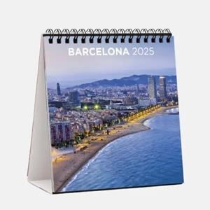 CALENDARI 2025 SOBRETAULA (14X15 CM) BARCELONA-1 | 8424455250544