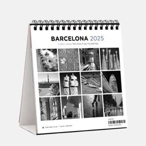 CALENDARI 2025 SOBRETAULA (14X15 CM) BARCELONA BLACK & WHITE | 8424455250582