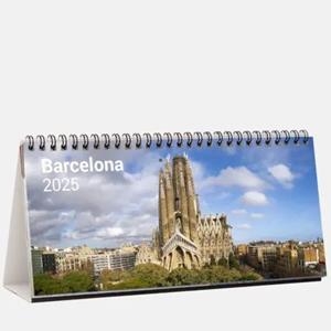 CALENDARI 2025 SOBRETAULA PANORÁMIC (24X11,5 CM) BARCELONA | 8424455250926