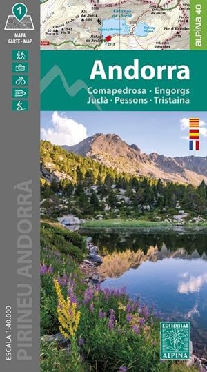 ANDORRA : MAPA-GUIA [2024] | 9788470111235