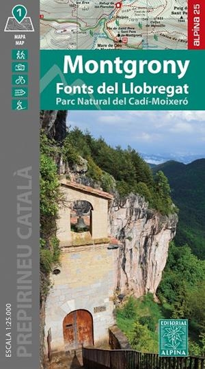 MONTGRONY - FONTS DEL LLOBREGAT : MAPA-GUIA [2024] | 9788470111242