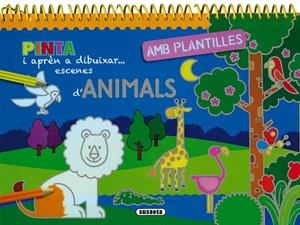 PINTA I APREN A DIBUIXAR AMB PLANTILLES - ANIMALS | 9788411968638 | SUSAETA, EQUIPO
