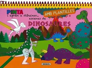 PINTA I APREN A DIBUIXAR AMB PLANTILLES - DINOSAURES | 9788411968621 | SUSAETA, EQUIPO