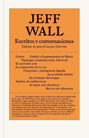 ESCRITOS Y CONVERSACIONES | 9788491565925 | WALL, JEFF