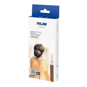 CAIXA 12 PASTELS RETRATS MILAN | 8411574106463