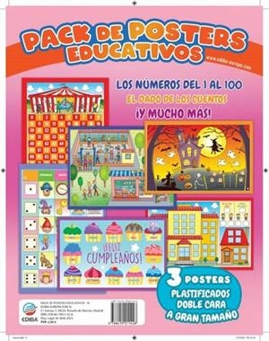 PACKS DE POSTERS EDUCATIVOS LOS NÚMEROS DEL 1 AL 100 | 9788419011428