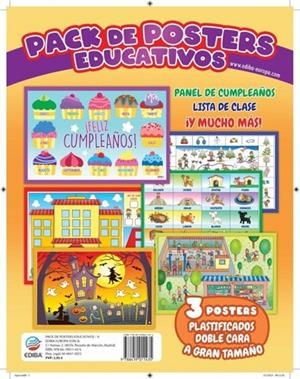 PACKS DE POSTERS EDUCATIVOS PANEL DE CUMPLEAÑOS | 9788419011435