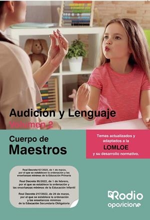 CUERPO DE MAESTROS. AUDICIÓN Y LENGUAJE. VOLUMEN 2. LOMLOE | 9788418794759 | AUTORES, VARIOS