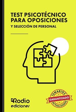 TEST PSICOTÉCNICO PARA OPOSICIONES Y SELECCIÓN DE PERSONAL | 9788418794087 | GUERRI  PONS, MARTA