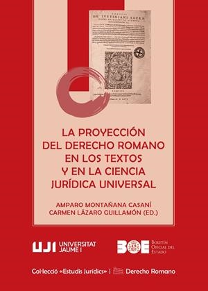PROYECCIÓN DEL DERECHO ROMANO EN LOS TEXTOS Y EN LA CIENCIA JURÍDICA UNIVERSAL, LA. TEMAS Y EJEMPLOS | 9788419647597 | VARIOS AUTORES