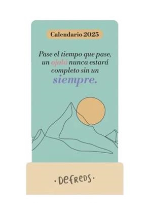 CALENDARIO MESA DE TARJETAS 2025 DEFREDS | 8432715167631
