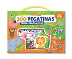 MALETÍN 100 PEGATINAS - ANIMALES EN LA SELVA | 9788418861000 | IMAGILAND