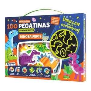 MALETÍN 100 PEGATINAS LUMINISCENTES - DINOSAURIOS | 9788418861277 | IMAGILAND