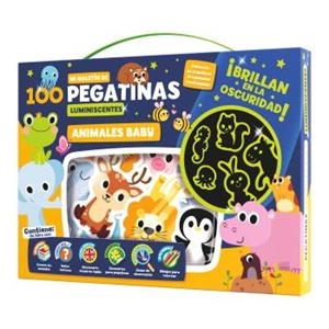 MALETÍN 100 PEGATINAS LUMINISCENTES - ANIMALES BABY | 9788418861284 | IMAGILAND