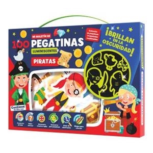 MALETÍN 100 PEGATINAS LUMINISCENTES - PIRATAS | 9788418861307 | IMAGILAND