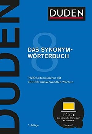 DUDEN DAS SYNONYMWORTERBUCH | 9783411040872