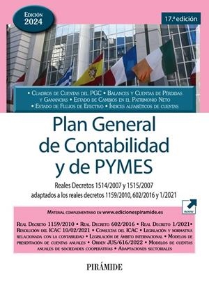 PLAN GENERAL DE CONTABILIDAD Y DE PYMES (ED. 2024) | 9788436849837 | EDICIONES PIRÁMIDE