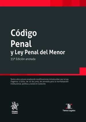 CÓDIGO PENAL Y LEY PENAL DEL MENOR 35ª EDICIÓN | 9788410714755 | SÁNCHEZ MORÁN, CARMEN / DE LA CUESTA AGUADO, M.ª PAZ / ÁLVAREZ GARCÍA, FRANCISCO JAVIER