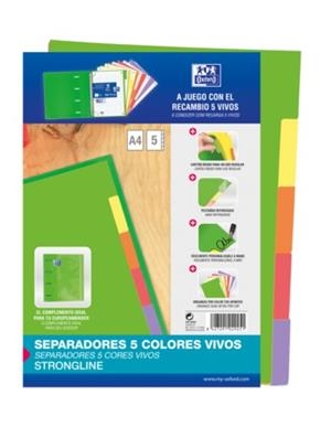 JOC 5 SEPARADORS OXFORD CARTOLINA  | 8427291029251