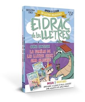 QUINA FANTASIA! LA FAMÍLIA DE LES LLETRES CREIX AMB ALEGRIA. PACK AMB 2 LLIBRES: L'UNICORN I EL DRAC DE LES LLETRES | 9788448869595 | ORO, BEGOÑA
