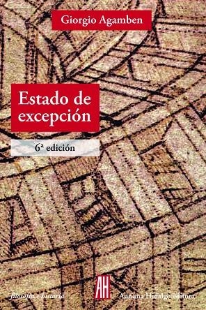 ESTADO DE EXCEPCIÓN | 9789874159571 | AGAMBEN, GIORGIO