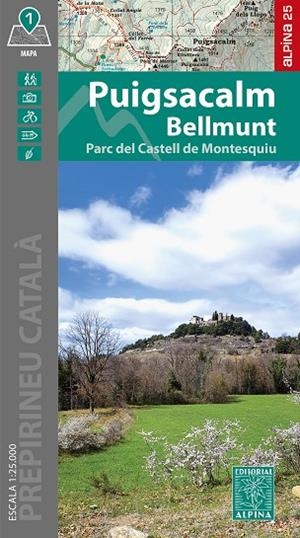 PUIGSACALM BELLMUNT : MAPA-GUIA [2024] | 9788470111280