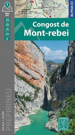 CONGOST DE MONT-REBEI : MAPA-GUIA [2024] | 9788470111440