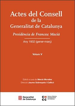 ACTES DEL CONSELL DE LA GENERALITAT DE CATALUNYA. VOL V | 9788410144866