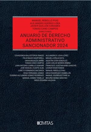 ANUARIO DE DERECHO ADMINISTRATIVO SANCIONADOR 2024 | 9788410784062 | HUERGO, ALEJANDRO