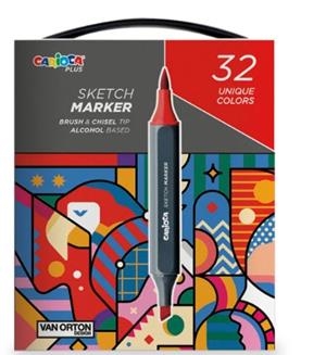 CAIXA RETOLADORS SKETCH MARKER CARIOCA PLUS 32 | 8003511452421