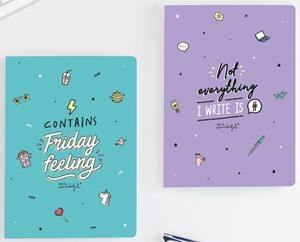 LIBRETAS MR. WONDERFUL A4 CONTAINS FRIDAY FEELING (SET 2 UNIDADES) | 8435460749015