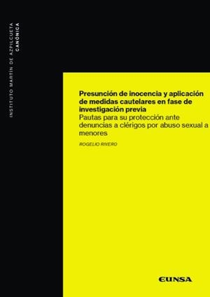 PRESUNCIÓN DE INOCENCIA Y APLICACIÓN DE MEDIDAS CAUTELARES EN FASE DE INVESTIGACIÓN PREVIA | 9788431339739 | RIVERO, ROGELIO
