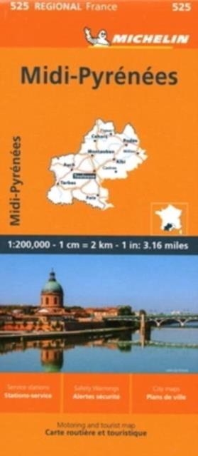 MIDI-PYRÉNÉES : MAPA 525 | 9782067258808 | VARIOS AUTORES