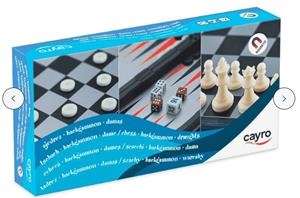AJEDREZ - DAMAS - BACKGAMMON MAGNÉTICO | 8422878504152