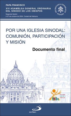 POR UNA IGLESIA SINODAL : COMUNIÓN PARTICIPACIÓN Y MISIÓN | 9788428572620 | PAPA FRANCISCO