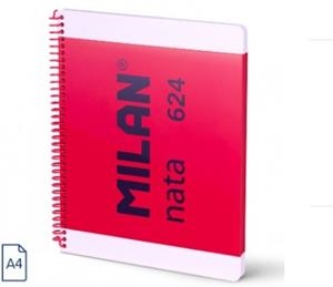 QUADERN ESPIRAL A4 MILAN 624 ROSA | 8411574109822
