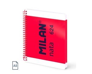 QUADERN ESPIRAL A5 MILAN 624 ROSA | 8411574109860