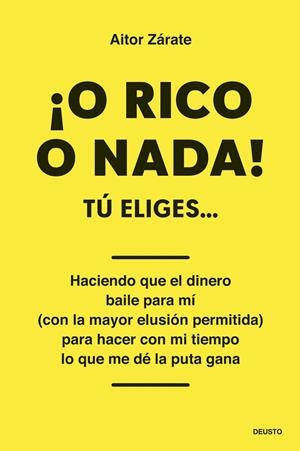 O RICO O NADA! | 9788423438006 | ZÁRATE, AITOR