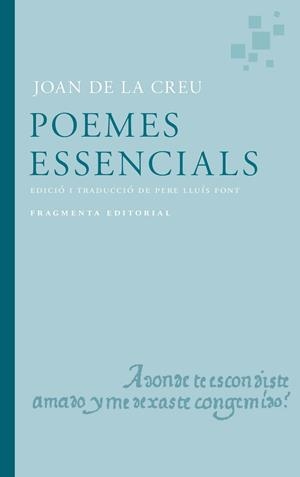 POEMES ESSENCIALS | 9791387548032 | DE LA CREU, JOAN