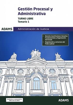 GESTIÓN PROCESAL Y ADMINISTRATIVA. TURNO LIBRE. TEMARIO 1 | 9788410772434 | VARIOS AUTORES