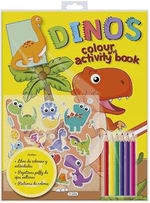 COLOUR AND ACTIVITY BOOK - DINOS | 9788411512602