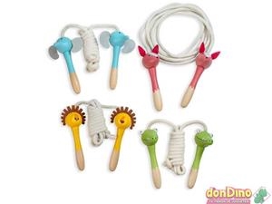 CORDES DE SALTAR COMBAS ANIMALS FUSTA | 8422878234745